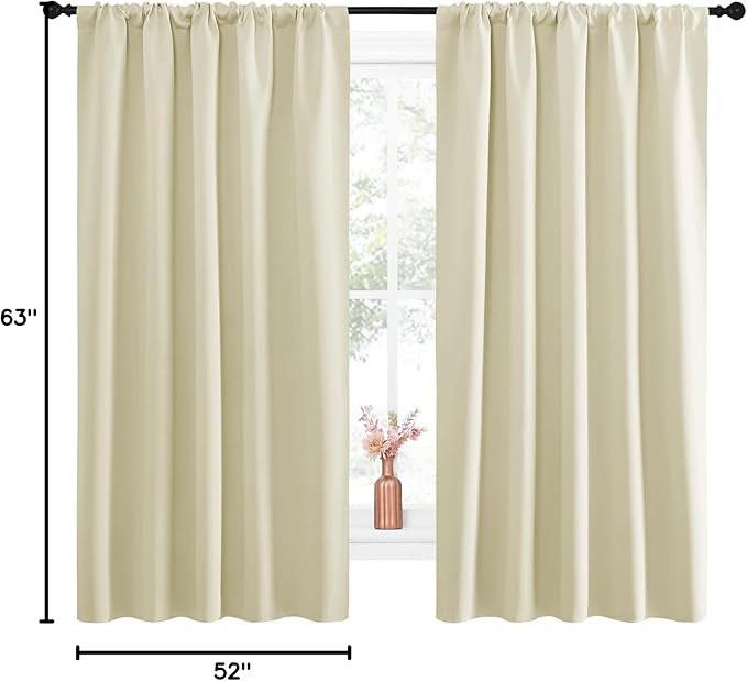 NICETOWN Blackout Curtains for Living Curtains, Room Darkening Curtains & - Image 9