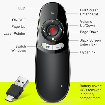 2 in 1 USB Type C Presentation Clicker - Image 7