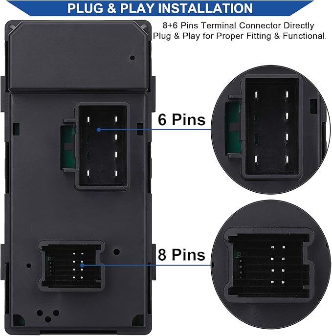 Obaee Driver Side Power Master Window Switch, Compatible - Image 4