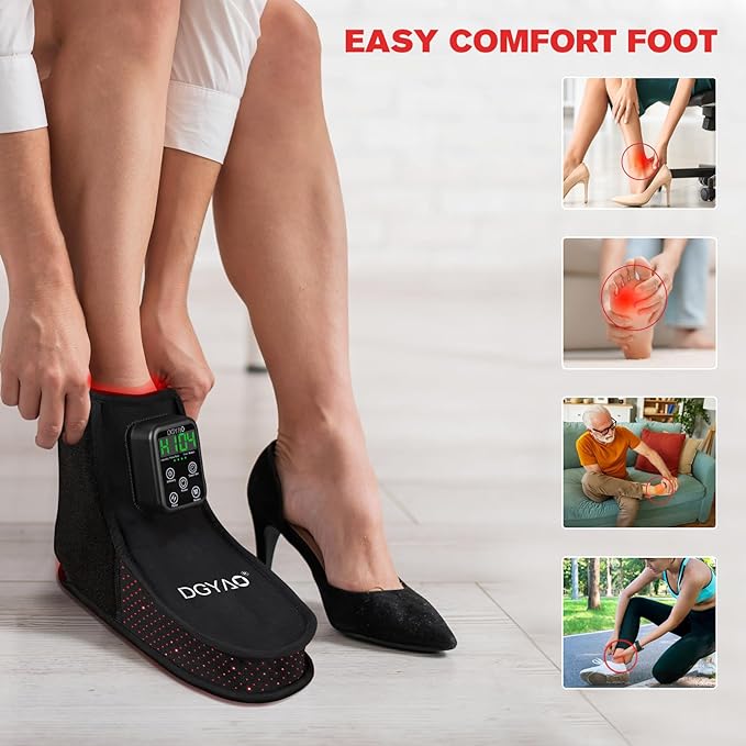 Rechargeable Red Light Therapy Feet Ankle, 132 LEDs 660 nm Red Light and 850 nm - Image 7