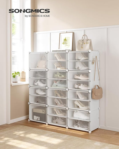 SONGMICS Shoe Rack Organizer, 12-Tier Shoe Storage Cabinet - Image 2
