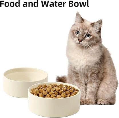 Ceramic 5.1inch Set of 2 Dog and Cat Bowls - Image 5