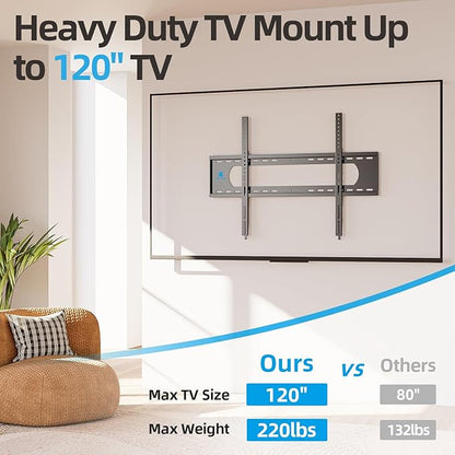 85 86 98 100 inch Heavy Duty TV Wall Mount - Image 3