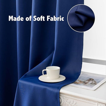 Anytime 100% Blackout Curtain 2 Panels Set, Thermal Insulated Window Drapes - Image 6