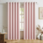DUALIFE Blackout Curtains Baby Pink 90 Inch Length by DUALIFE