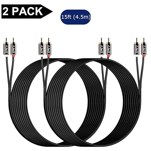 J&D RCA Cable, 2RCA Male to 2RCA Male Stereo Audio Cable - Image 8