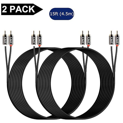 J&D RCA Cable, 2RCA Male to 2RCA Male Stereo Audio Cable - Image 8
