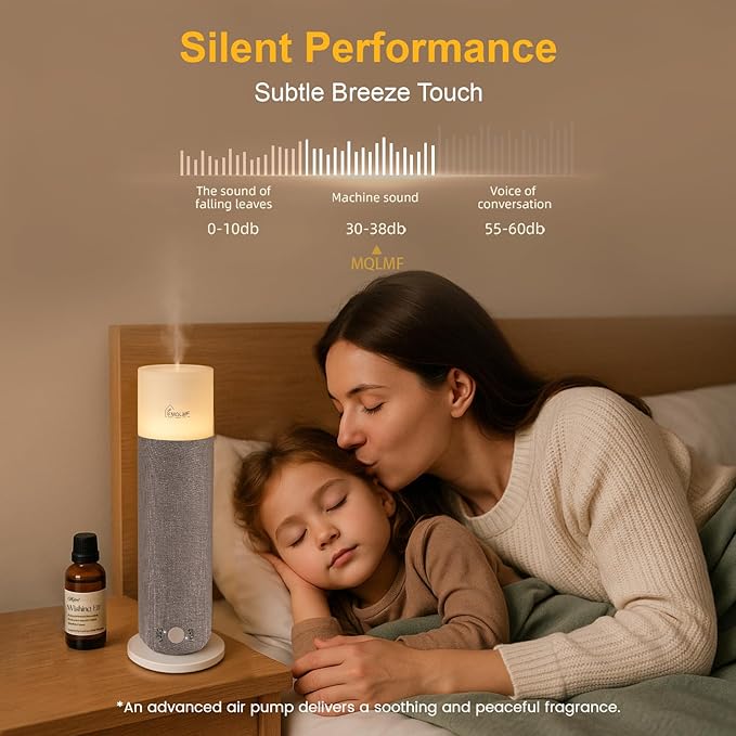 Hotel Collection Diffuser Machine, Fabric-Wrapped Design, Candlelight - Image 4