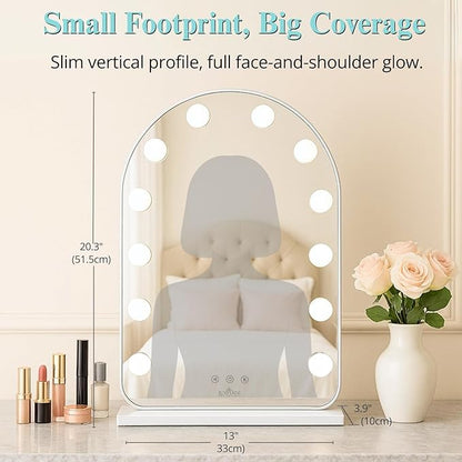 LUXFURNI Hollywood Mirror with Lights Makeup Mirror - Image 2