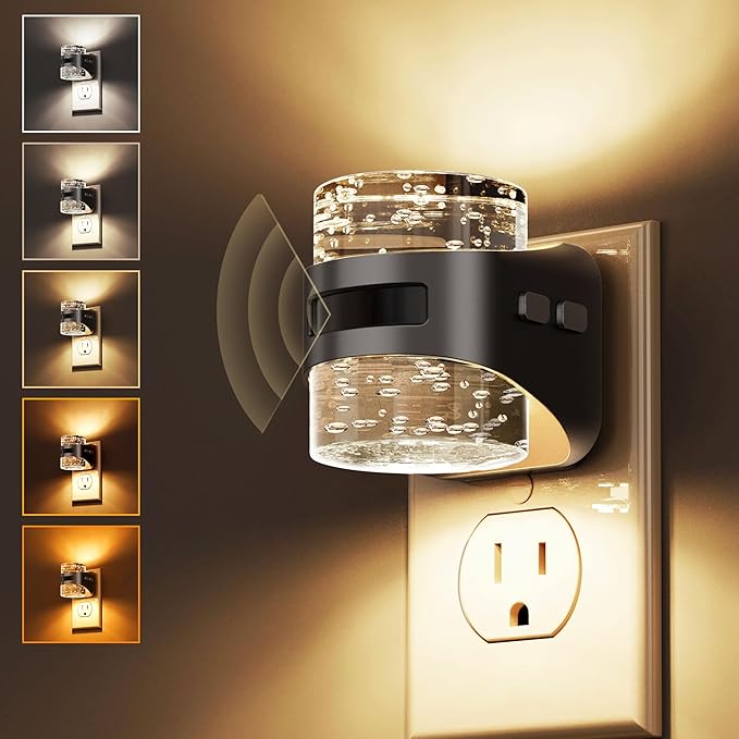 L LOHAS LED Motion Sensor Night Light, Bubble Night Lights Plug into Wall by LLOHASLED