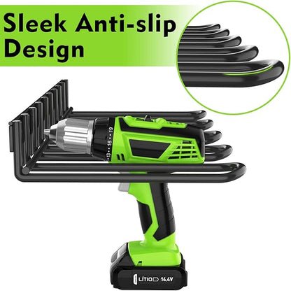 2 Pack Power Tool Organzier Wall Mount, Thicked Heavy Duty Drill Holder - Image 2