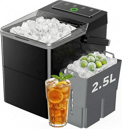 Silonn Countertop Ice Maker, 2.5L Ice Basket & 1.8L Water Tank, 9 Bullet Ice by Silonn