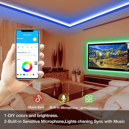 DAYBETTER Smart RGB Led Strip Lights, 200ft Led Lights - Image 5