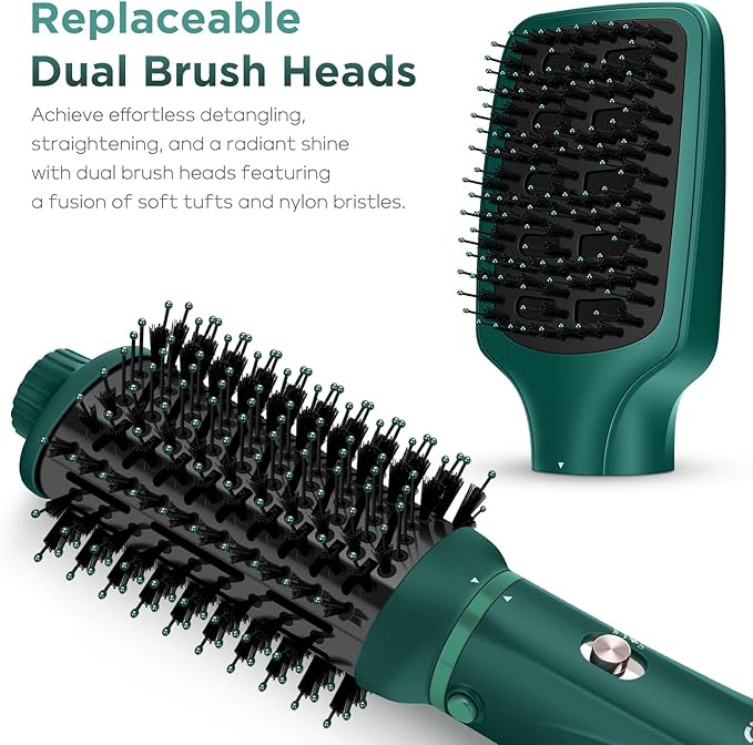 IG INGLAM Hair Dryer Brush, 4-in-1 Detachable Blow Dryer Brush, Ionic Diffuser - Image 7