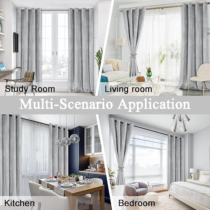 JIUZHEN Extra Long Velvet Curtains - Image 7