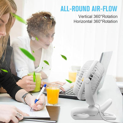 BESKAR Clip on Fan, 360° Rotation Quiet Stroller Fans - Image 5