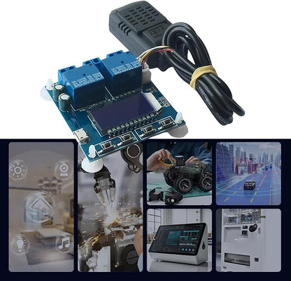 Double Output Digital Display Temperature Humidity Control Module Easy Read -20 - Image 2