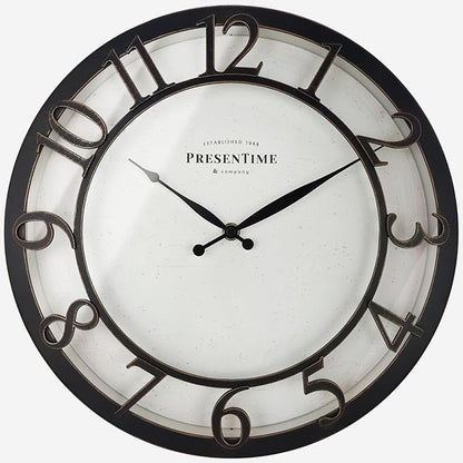 Presentime & Co 13" Farmhouse Series Wall Clock, Vintage Style, Retro Clock by Presentime