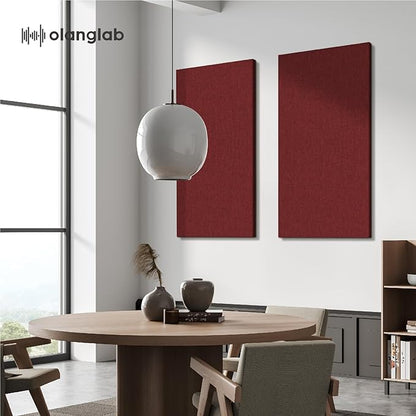 Olanglab Acoustic Panels 2 Pack, Fabric Wrapped Sound Proof Foam Panels - Image 8