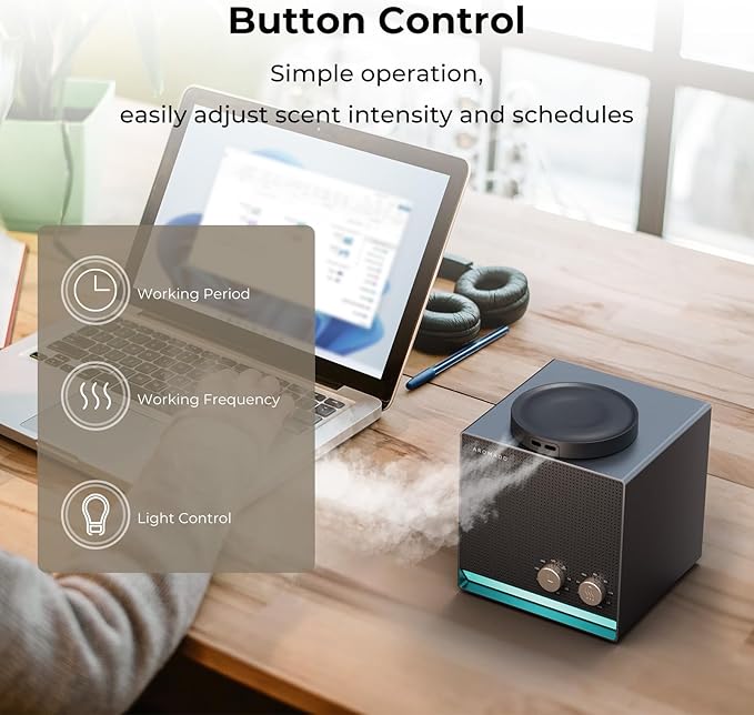 Smart Aroma Scent Waterless Essential Oil Diffuser, Cold Air Tech Scent Air - Image 3
