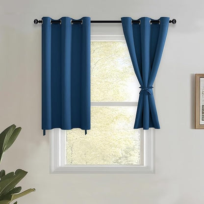 JIUZHEN Blackout Curtains with Tiebacks-Thermal Insulated, Light Blocking and by JIUZHEN