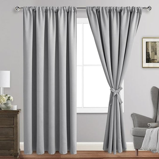 JIUZHEN Curtains for Bedroom by JIUZHEN