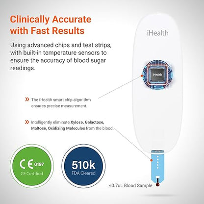 iHealth Gluco+ Wireless Smart Blood Glucose Monitor Kit - Image 5
