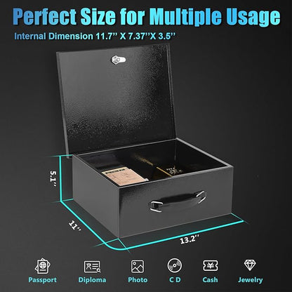 xydled Fire Resistant Safe Fire Safe Box - Image 6