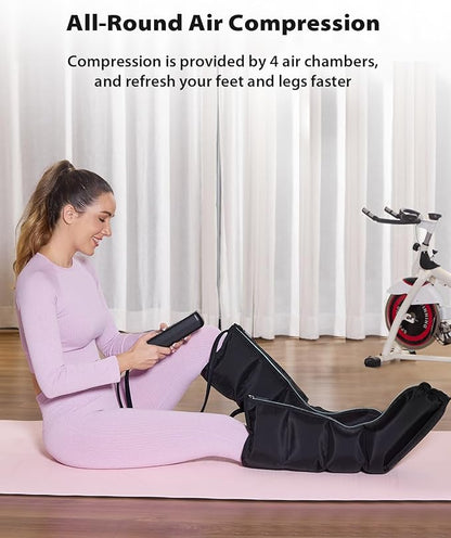 CINCOM Leg Massager for Circulation and Pain Relief, Air Compression Massager - Image 2