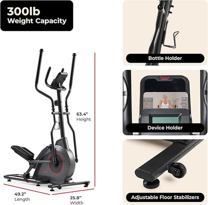 Sunny Health & Fitness Smart Upright Elliptical w/Pulse Sensor Built-in - Image 7