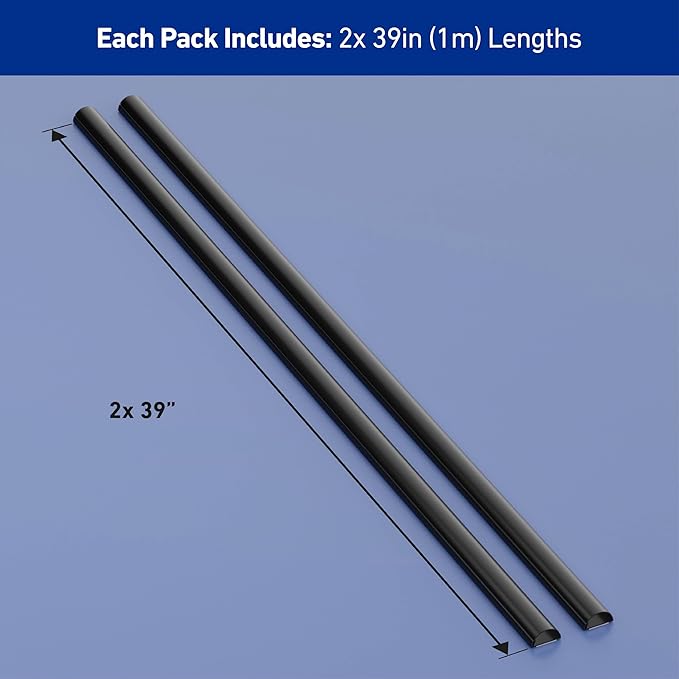 D-Line Half Round Cord Hider, Patented Cable Cover, Hide TV Wall Mount Wires - Image 4