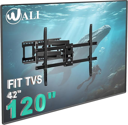 WALI Heavy Duty Full Motion TV Wall Mount Bracket by WALI