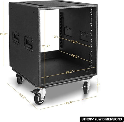 Sound Town 12U PA/DJ Rack/Road Case - Image 7