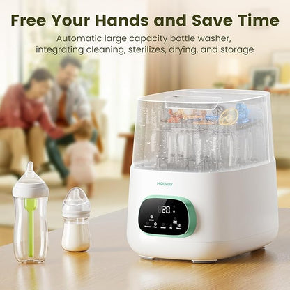 MOLWAY【Upgraded】Baby Bottle Washer, Sterilizer and Dryer, All-in-One Pro - Image 2