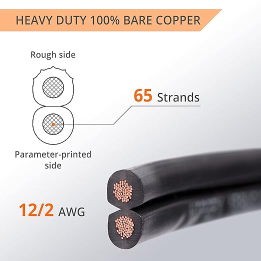 Wirefy 12/2 Low Voltage Landscape Wire 50 ft | Low Voltage Landscape Lighting - Image 2