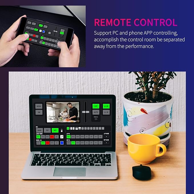 FEELWORLD L4 10.1 Inch Touch Screen Video Switcher 10.1 inch Touchscreen - Image 6