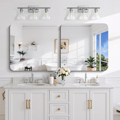 CILIBER Frameless Wall Mirror, HD Shatterproof Vanity Mirror - Image 4