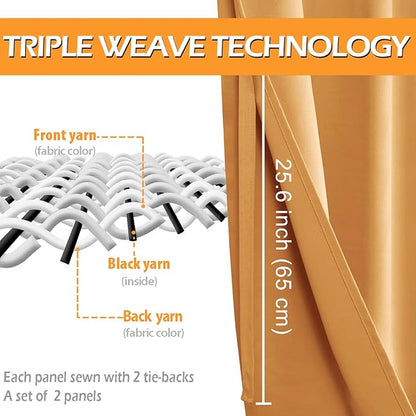 Hiasan Short Blackout Curtains for Bedroom - Image 4