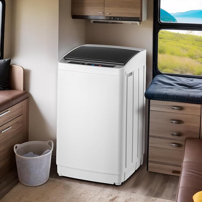 ROVSUN 17.8LBS Portable Washing Machine, Full-Automatic Electric Laundry Machine - Image 8