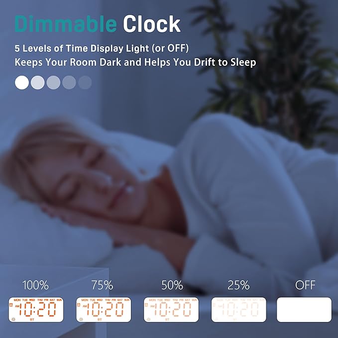 JALL Sunrise Alarm Clock White Noise Sound Machine - Image 8