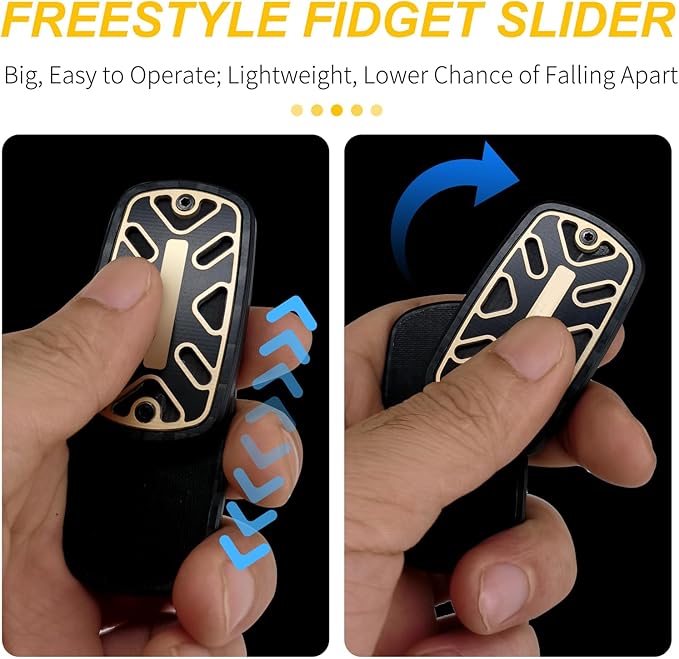 DjuiinoStar Silent Fidget Slider, CNC Machined Free-Floating Push Slider - Image 7