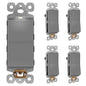 LIDER Minimalist Design Matte Finish Lighted Decorator Switch, Frameless Paddle by LIDER