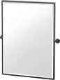 Gatco 4249MXFS Latitude II, Framed Large Rectangle Mirror, 32.5” H, Matte Black