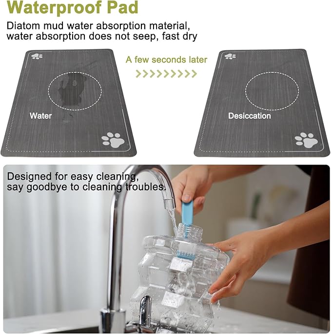 RIZZARI Large Water Dispenser for Dogs: 9L Automatic Stainless Steel Gravity - Image 4