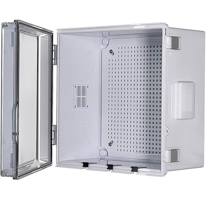 ABS Electrical Junction Box, Ventilated Design, Cable Grommets, IP65 Waterproof by ANIMACYN
