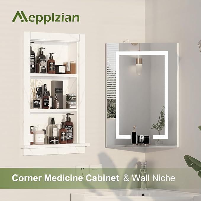 Recessed Medicine Cabinet, 14x24 Bathroom Cabinet - Image 3