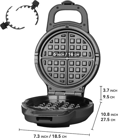 6" Stuffed Waffle Maker Rotating, Flip Waffles Maker Machine - Image 8