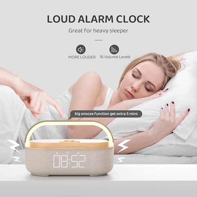 COLSUR Bluetooth Speaker Alarm Clock - Image 2