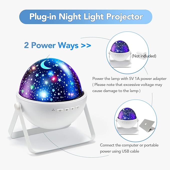 Star Projector for Kids Room, 15 Colors+Bluetooth Music Star Night Light - Image 8