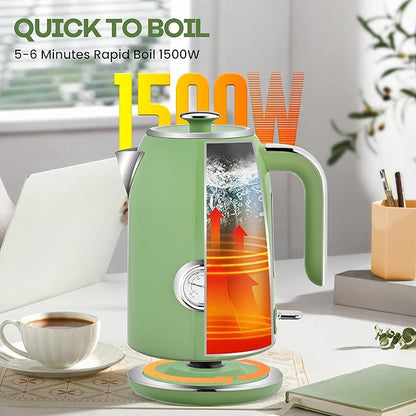 Pukomc Electric Kettle, 1.7L Stainless Steel Electric tea kettle - Image 5